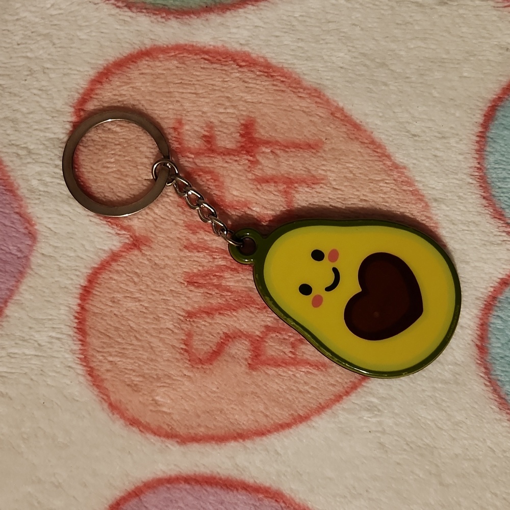 Kawaii Avocado Keychain